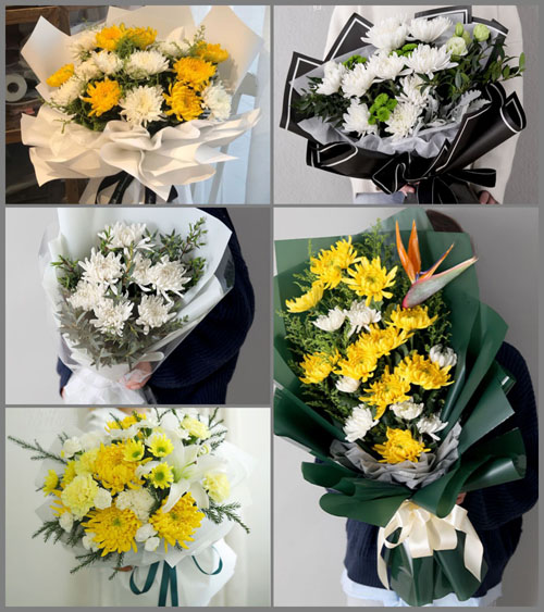 湖北襄阳市谷城县五山镇四棵树村白事花束代送